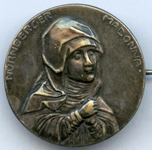 Germany Vintage Religious Nurnberger Madonna Vintage Brooch Badge !!! - Picture 1 of 2