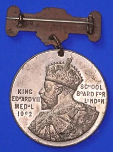 Edward VII London Schulbesuchsmedaille 1902, 38 mm [30716] - Bild 1 von 2