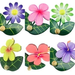 Cloth Wall Mount Hanger Single Hook Wood Carve Floral Key Ring Hook x1pcs - Picture 1 of 12
