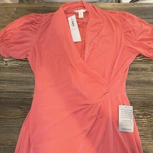 London Times Fit Flare Dress Size 6. Coraldu In Color. Short Sleeve. NWT. 6 - Picture 1 of 6