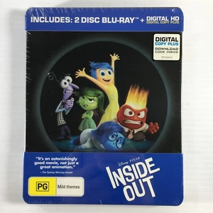 Inside Out Steelbook Blu-ray 2 DISC Regions A B C Bluray Blu ray SEALED TRACKED - Picture 1 of 7