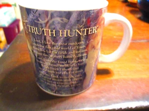 TRUTH HUNTER COMMON GROUNDS THE PERFECT BLEND OF GOD AND COFFEE COFFEE CUP MUG - Picture 1 of 10