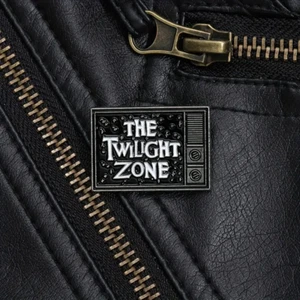 The Twilight Zone Logo in a TV Metal and Enamel Badge Pin Free Post - Picture 1 of 5