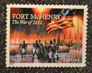 2014USA #4921 Forever - Fort McHenry - Mint NH - war of 1812 - Picture 1 of 1