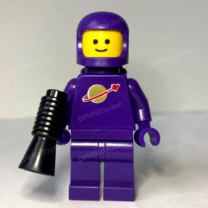 **NEW** 100% LEGO Classic Purple Spaceman W/ Helmet & Air Tank Minifigure - Picture 1 of 3