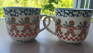 Folkcraft PAN DE JENGIBRE Pan de jengibre Hombres Taza de café Lote de 2 esponjas Tienshan - Imagen 1 de 8