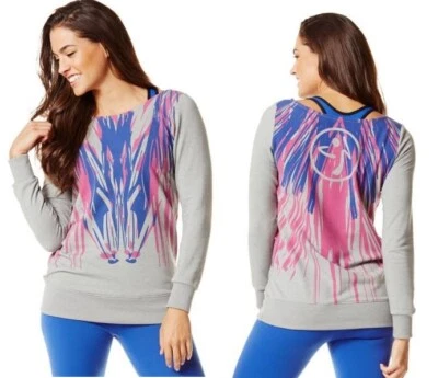 Top Zumba Frill Me Headliner - Gris - XS S L XXL ~ ¡Nuevo! ¡Envío gratis! Foto 1 de 3