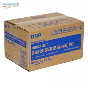DNP Mediaset für DS 620 Drucker 15x20cm (6x8inch) und 10x15cm (4x6inch) - Bild 1 von 1