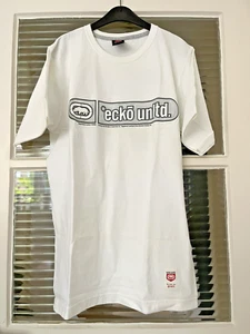 Vintage Mens Ecko Unltd Logo T-Shirt with Backprint Size Small Streetwear - Picture 1 of 5