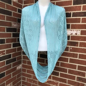 torrid infinity wrap scarf blue polyester - Picture 1 of 5