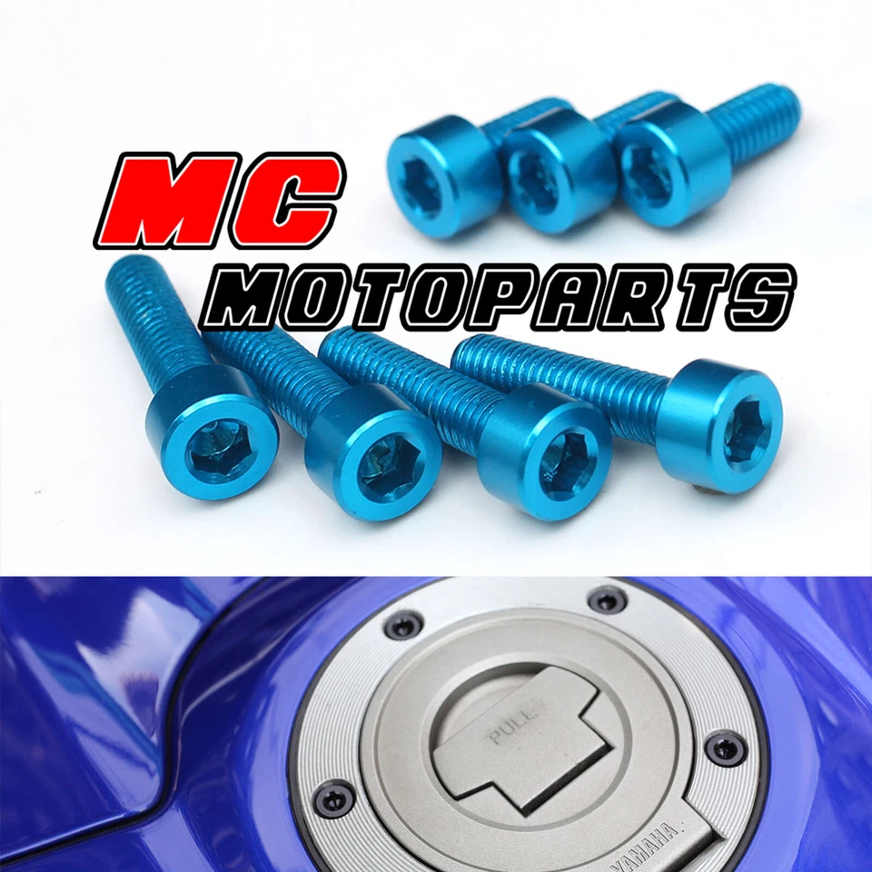 Pernos de tapa de hueco de combustible CNC para Suzuki TL1000R GSXR750 GSXR600 Hayabusa Foto 1 de 4
