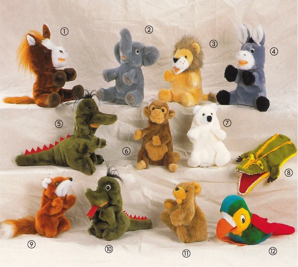 Handpuppe Handspieltier Handspielpuppe Plüschtier  ca.30-40 cm neu - Bild 1 von 1