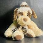 Puppy Plush 12” HUGFUN International Sitting Dog Scarf & Hat Stuffed Animal Toy