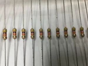 100 Pcs CF1/4-47K-5% - Resistor, Carbon Film, 47K Ohm, 250V, 5±% - Picture 1 of 1