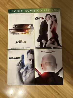 Iconic Movie Collection : The A-Team, Mr. & Mrs. Smith, Die Hard, Hitman New - Image 1 of 2