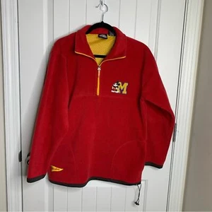 Vintage Disney Mickey und Co Rot Fleece Half Zip Pullover Jacke Medium Herren " - Bild 1 von 6