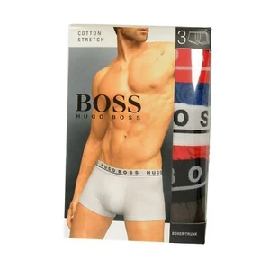 Hugo Boss Men's Trunk 3P CO/EL 3 Pack Stretch Boxer/Trunk Underwear US 2XL IT 56 - Picture 1 of 4