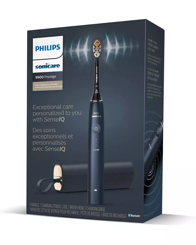 Cepillo de dientes eléctrico Philips Sonicare DiamondClean Prestige 9900 con caja abierta SenseIQ Foto 1 de 4