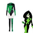 Cosplay Kim Possible Shego Jumpsuit Swimsuit Adult Kids Bodysuit Halloween Suits