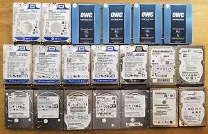 Lot Of 20 Mix Brand Laptop 2.5 Hard Drives Samsung, Toshiba, Westen Digital - Picture 1 of 18