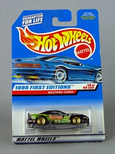 HOT WHEELS 1998 PRIME EDIZIONI MUSTANG COBRA NERO ORO RUOTE DA COLLEZIONE #665  - Foto 1 di 2