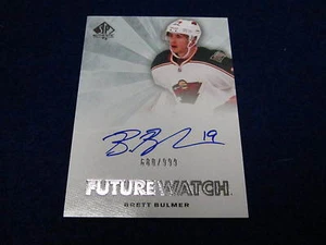 2011 12 SP Authentic Brett Bulmer future watch rookie autograph Wild RC 680/999 - Picture 1 of 1