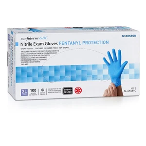 McKesson Confiderm® 6.8C Nitril Untersuchungshandschuh, X-Large, blau - Box mit 100 - Bild 1 von 5