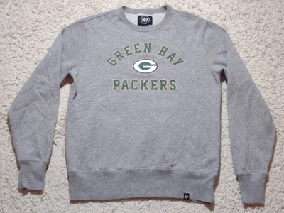 Sudadera de cuello redondo Green Bay Packers para hombre gris medio marca '47 NFL fútbol americano Foto 1 de 4