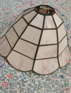 Tiffany Style Ceiling Lampshade. Glass pieces & metal - Picture 1 of 4