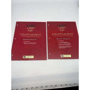 2003 USP NF 1 y 2 Suplemento Farmacopea de Estados Unidos y Formulario Nacional Conjunto de 2 - Imagen 1 de 10