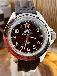 Watch Vostok Komandirskie Wostok Vintage Wristwatch USSR Rare Soviet #8144 - Picture 1 of 23
