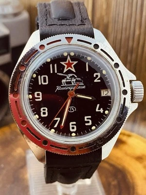 Watch Vostok Komandirskie Wostok Vintage Wristwatch USSR Rare Soviet #8144 - Image 1 of 4