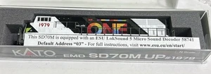 Kato N scale - Union Pacific SD70M #1979 - We Are One - Lok Sound 176-1979-S - Picture 1 of 1