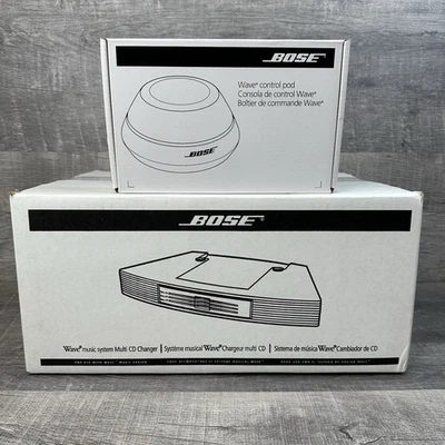 Bose Wave Music System 3-Disc Multi-CD Changer Titanium Silver & Control Pod NEW - Image 1 of 4