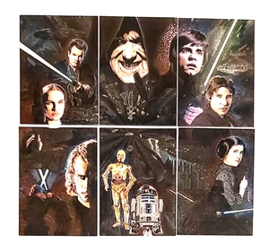 Star Wars Galaxy Series 4 / Complete Foil Etched Subset #1-6 / Topps 2009 / Mint - Picture 1 of 2
