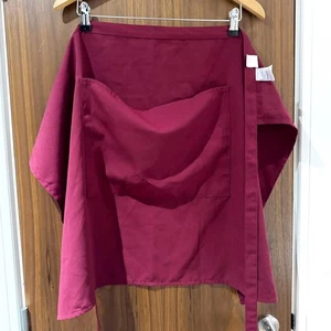 burgundy red professional catering housekeeping apron 31”x23” Dennys London - Picture 1 of 7