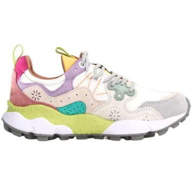 Zapatillas para mujer Flower Mountain Yamano 3 gamuza nailon blanco lila claro Foto 1 de 4