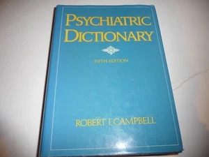 PSYCHIATRIC DICTIONARY, 5th Ed. - Robert J. Campbell - HC DJ 1981-Free Shipping - Picture 1 of 7