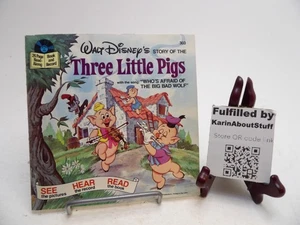 Walt Disneys Geschichte der drei kleinen Schweinchen Nr. 303 Disneyland Schallplatte mit  - Bild 1 von 6