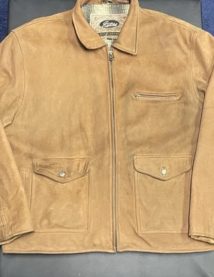 Abrigo de cuero tostado vintage Y2K - GUESS - XL para hombre Foto 1 de 4