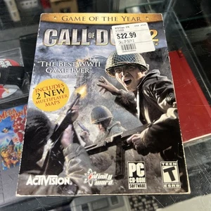Call of Duty 2 PC CD-ROM 2005 Game 6 Disc CIB - Picture 1 of 14