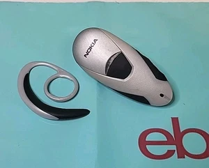 Rare Vintage Nokia HDW 3 Bluetooth Headset Ear Piece UNTESTED SO SPARES REPAIRS - Picture 1 of 8
