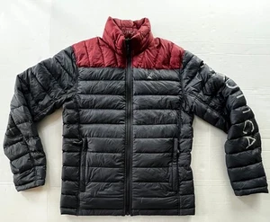 Nautica Men's Quilted Puffer Jacket Red/grayish Blue MEDIUM NWOT - Picture 1 of 6