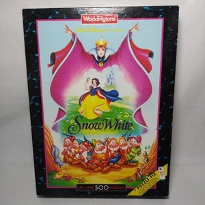 Disney Snow White Waddingtons Deluxe 500 Piece Jigsaw Puzzle 1992 Complete - Picture 1 of 9