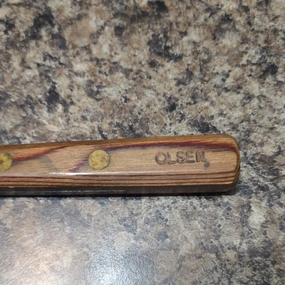 "Cuchillo Olsen vintage hoja fija hoja larga de 10""" Foto 1 de 3