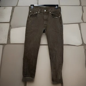 Levi's 501 Button Fly Brown Denim Jeans 31 x 32 Classic Americana 501's Retro - Bild 1 von 12
