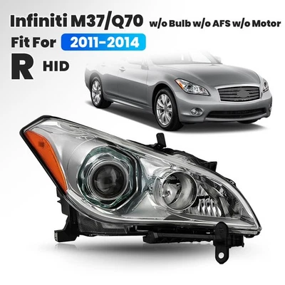 HID/Xenon Headlight For 2011-2014 Infiniti M37/Q70 w/o AFS w/o Bulb Right Side - Изображение 1 из 4