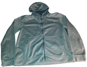 Huk Performance Fishing Fleece Hoodie Mens XL Gray Hooded Sweatshirt Jacket - Picture 1 of 4