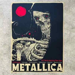 NEW Metallica Foxborough MA Pop Up Godmachine Poster AP #/50 ✅SHIPS IN 1 DAY✅ - Picture 1 of 4