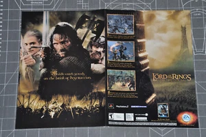 El Señor de los Anillos Dos Torres EA - Anuncio impreso de videojuegos / Póster arte promocional 2007 - Imagen 1 de 4